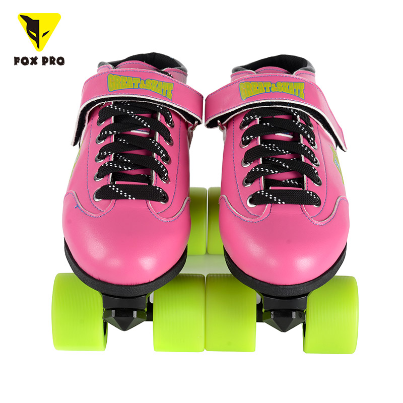 FOX Pro Jam Skate Colorful Roller Skates for Women & Men Rollerskates Outdoor & Indoor Ouad Roller Skate for Adults/Kids