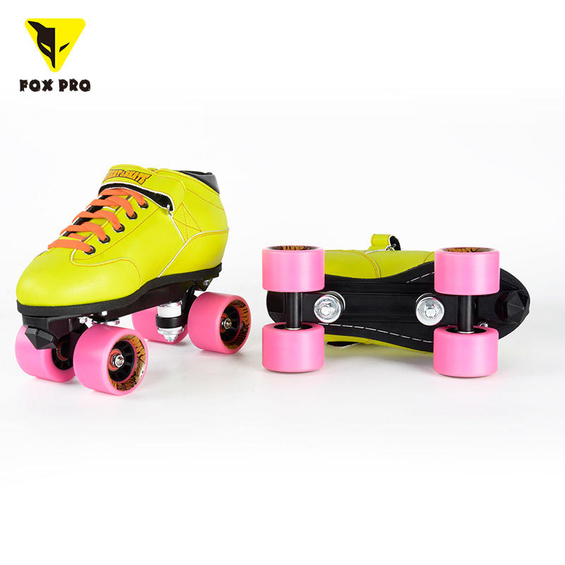 FOX Pro Jam Skate Colorful Roller Skates for Women & Men Rollerskates Outdoor & Indoor Ouad Roller Skate for Adults/Kids