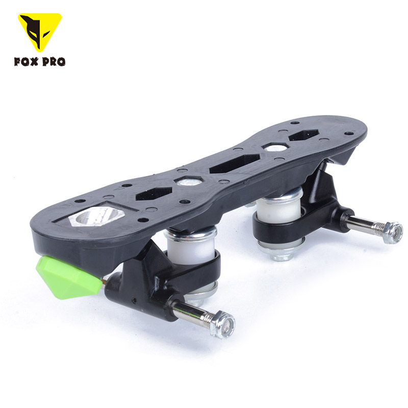 FOX PRO Plastic Quad Skate Plates Nylone Roller Skate Plates Indoor/Outdoor Quad Roller Skate  Plates with alloy truck