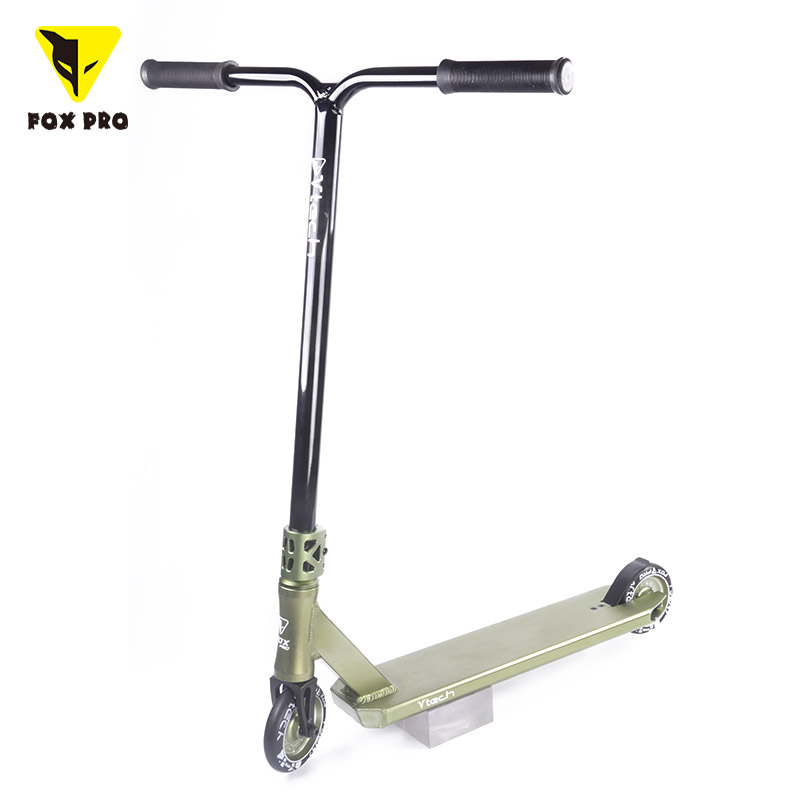 FOX PRO HIC System Pro Stunt Kick Scooters 4.5''(W)/Strong 7005 Aluminum Deck For Adults and Kids Freestyle Stunt Scooters Sport