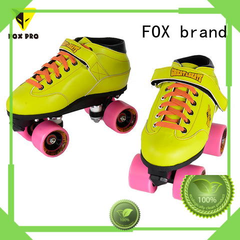 FOX brand colorful quad skate boot with good price for adults