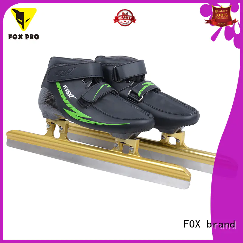 FOX FRO Short Track Ice Skating boot Professional Short Track Ice Skate For Teenagers/Adults 64 HRC Ice Skate Blade Indoor/Outdo