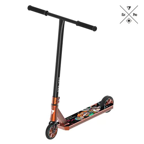 FOX PRO Pro Scooters 4.5''(W)*19.7''(L) Aluminum Deck Freestyle tunt Scooter HIC SYSTERM Trick Scooters for Teens & Adults