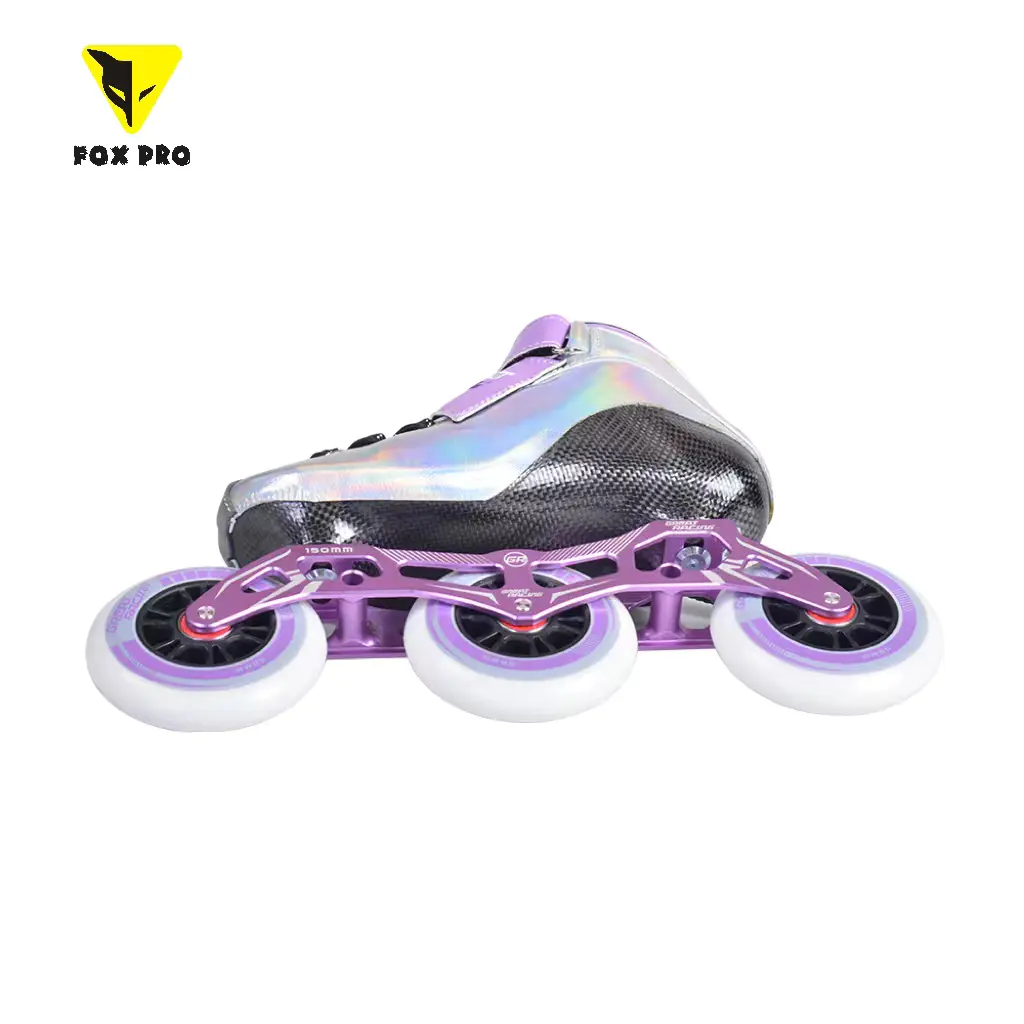 FOX PRO-GR Carbon fiber cool laser thermoplastic Inline Speed Skates Fiber Heat Moldable Teenagers/Adult Outdoor Sport Speed Skate
