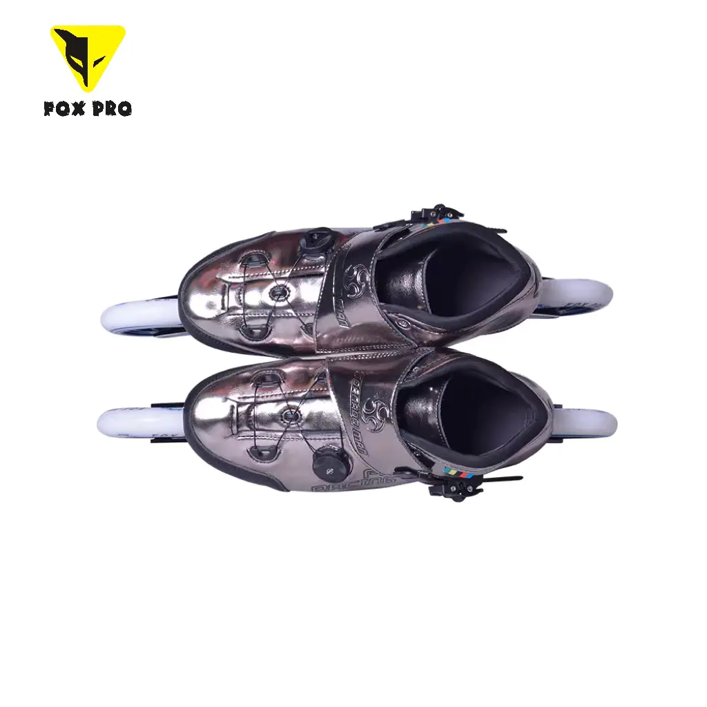 FOX PRO-Tornado man Professional race-specific carbon fiber speed skates can be thermomolded for teens and adults on three or four wheels
