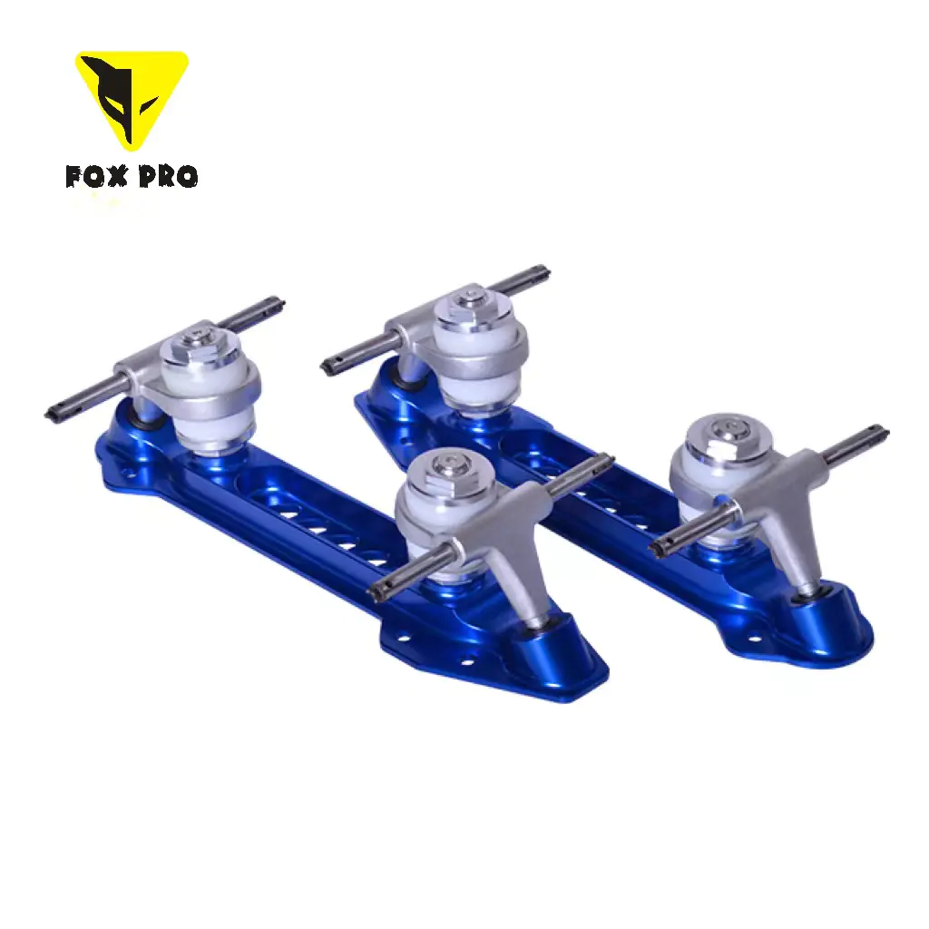 FOX PRO 7005 Aluminum Alloy Quad Skate Plates CNC Indoor/Outdoor Quad Roller Skate Plates with alloy truck （without brake）