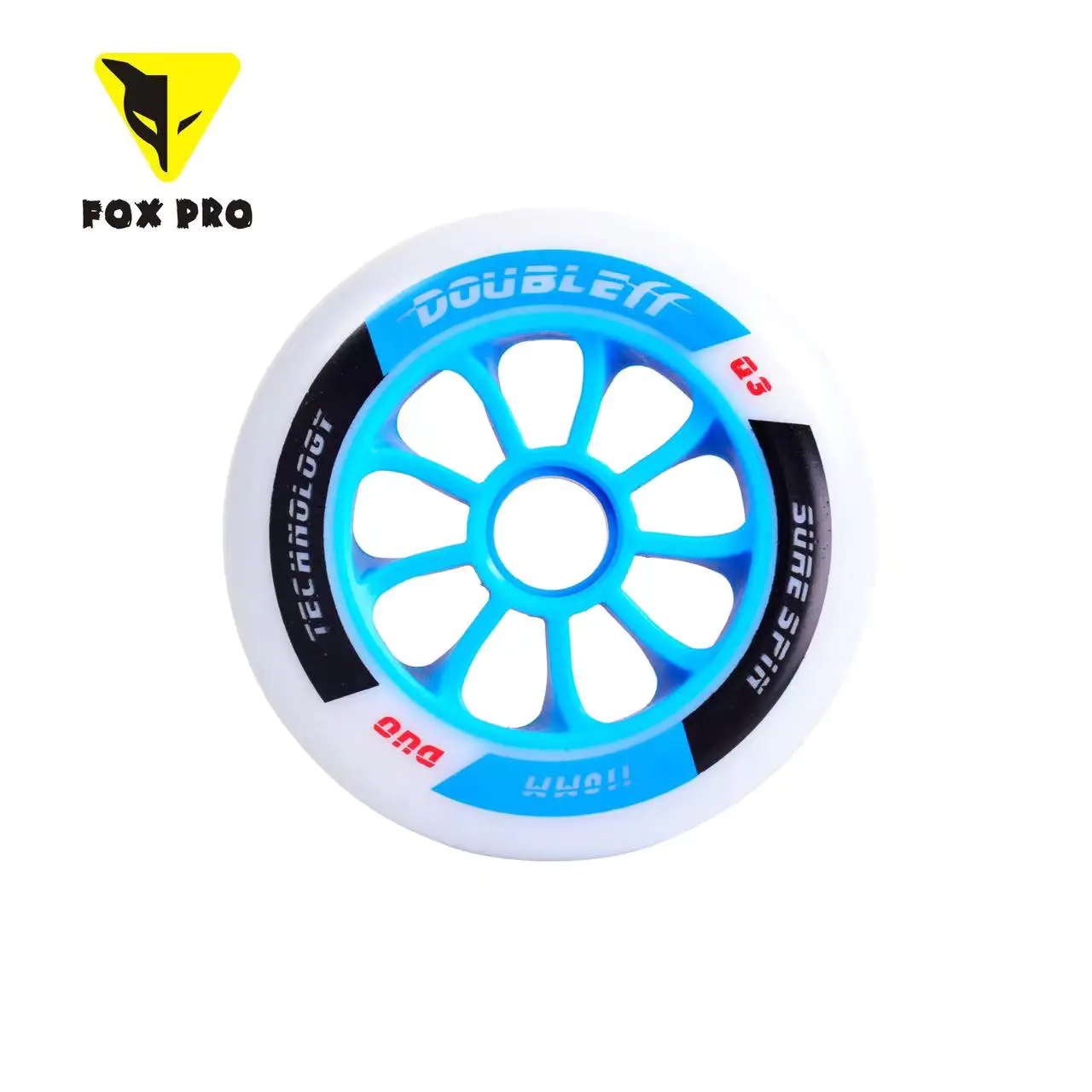 Double FF Professional Speed Skate Wheels 90mm/100mm/110mm/125mm Double Layer Double Hardness High Resilience Speed Skate Wheels