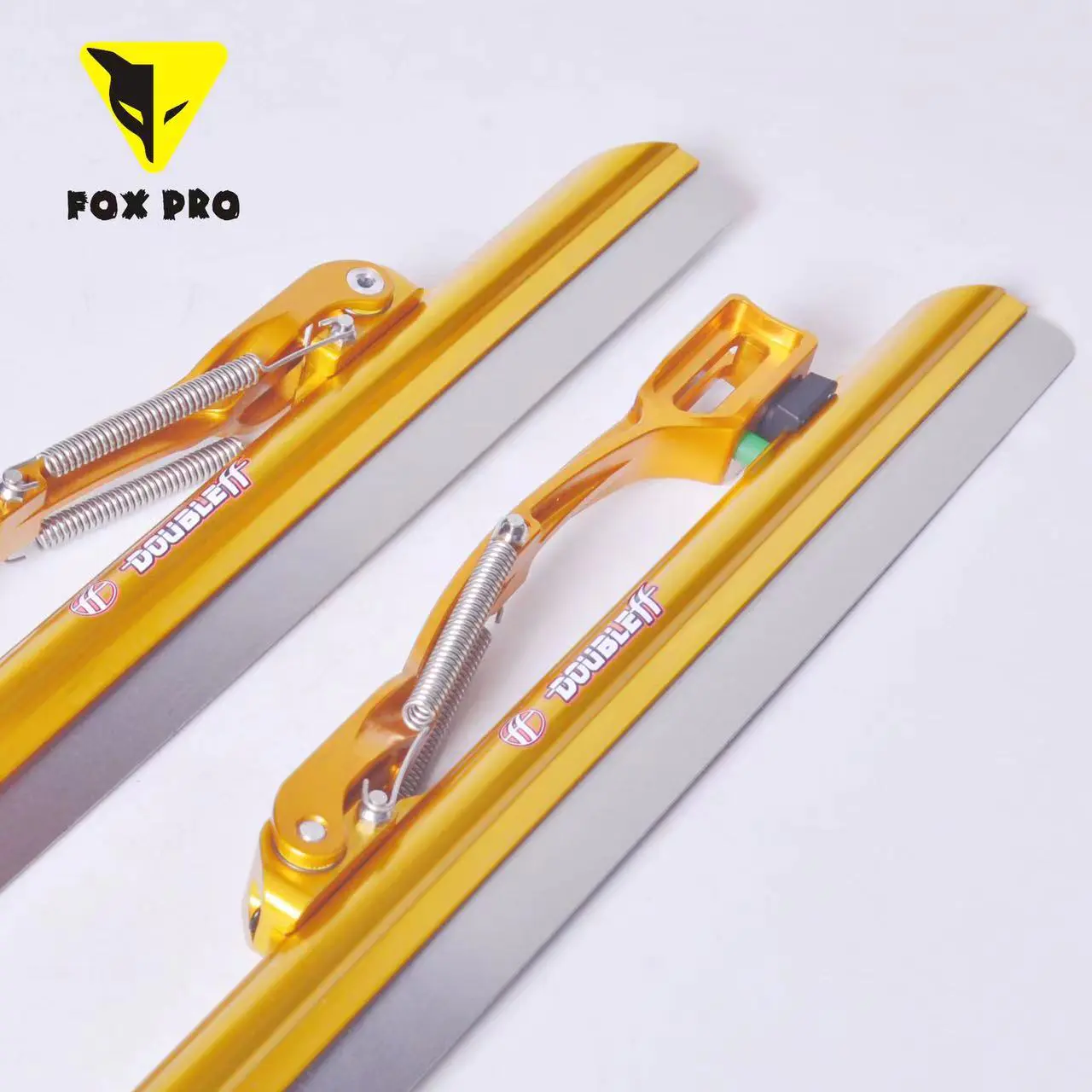 FOX PRO x Double FF 64 HRC Long Track Ice Skate Blades CNC Aluminum 7005 Ice Skate Blades