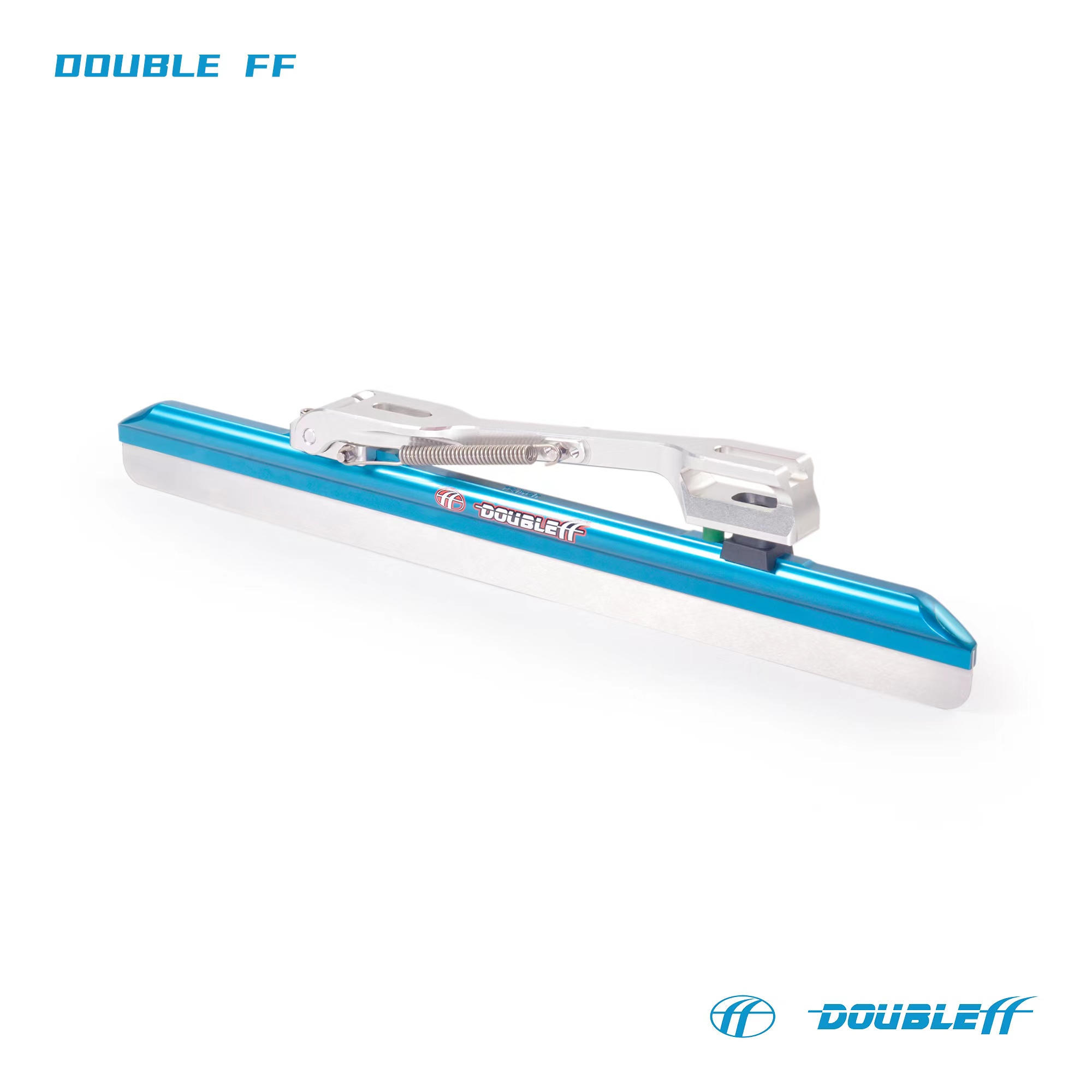 Double FF 64 HRC Long Track Ice Skate Blades CNC Aluminum 7005 Ice Skate Blades For training or competition