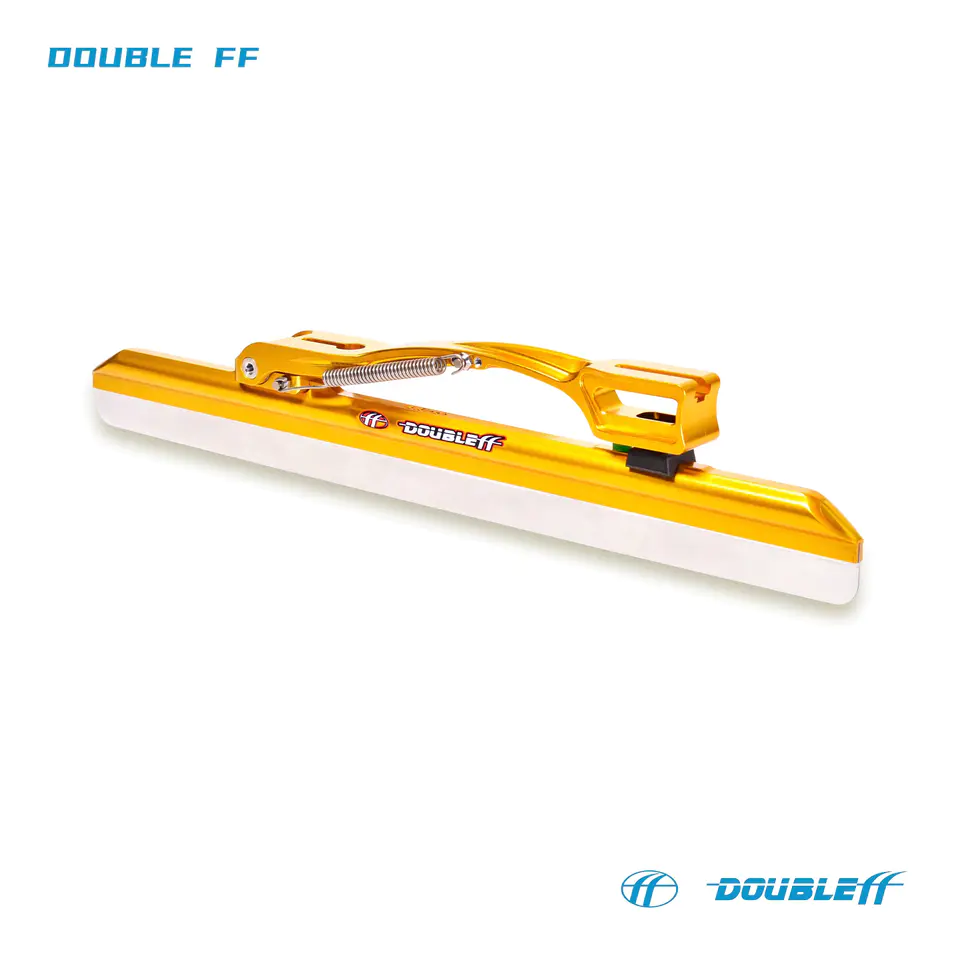 Double FF 64 HRC Long Track Ice Skate Blades CNC Aluminum 7005 Ice Skate Blades