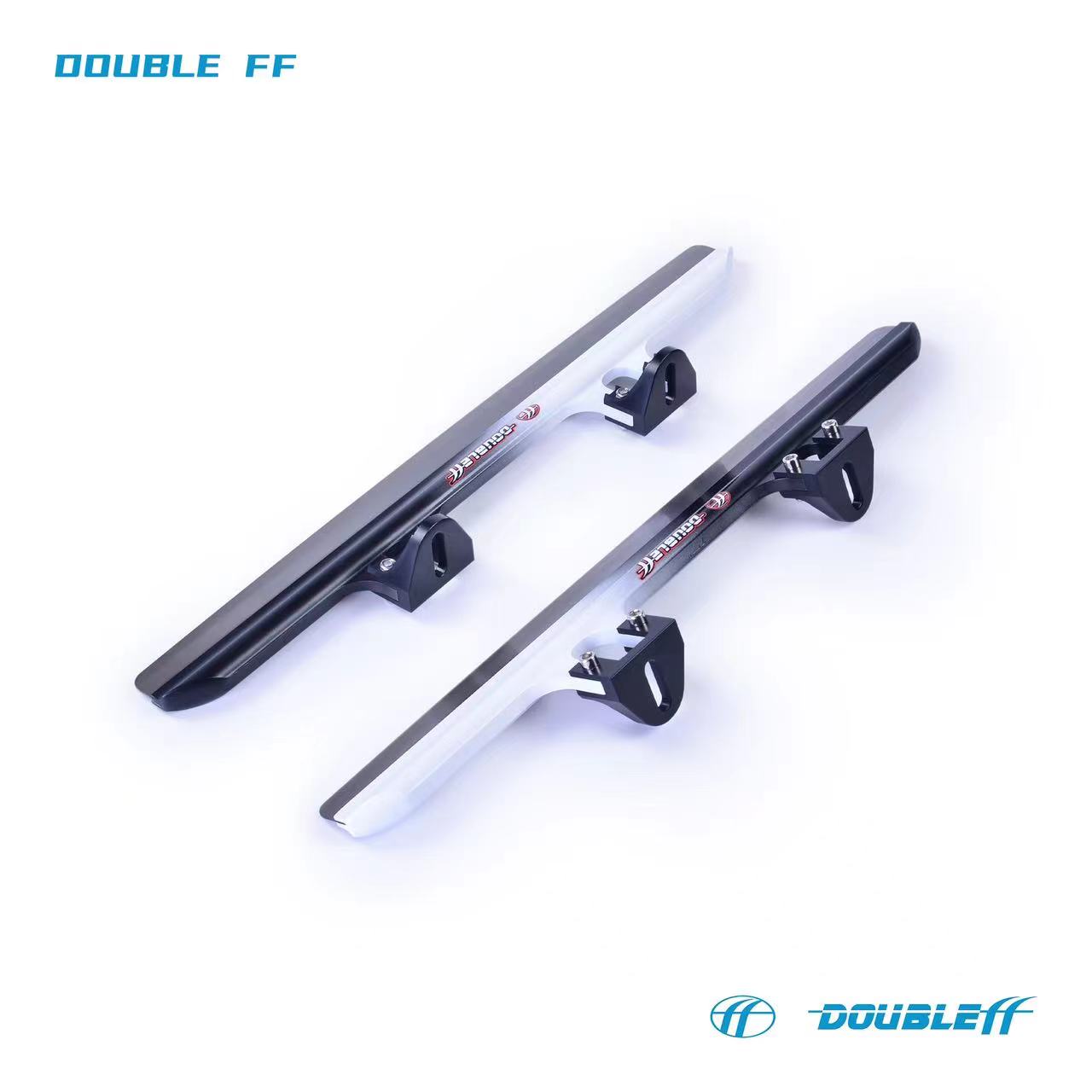 Double FF 64 HRC Professional Short Track Ice Skate Blades CNC Aluminum 7005 Two-tone Spray Paint Ice Skate Blades High Speed Steel Blade